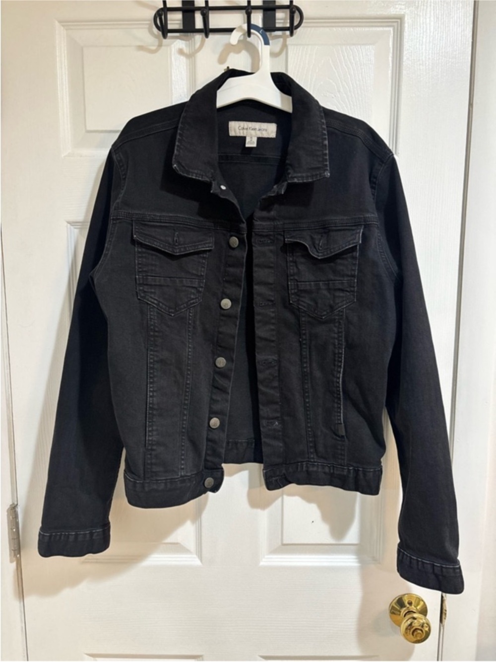 Calvin Klein Jeans Black Denim Trucker Jacket